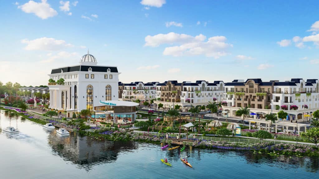 Agora City có 3 mặt giáp sông