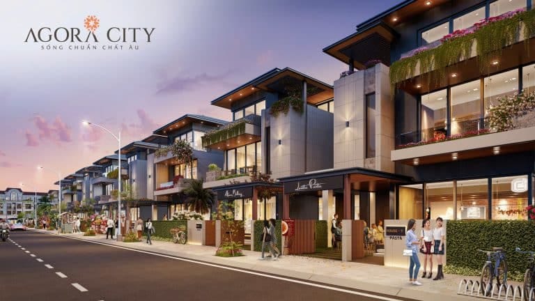 Mẫu biệt thự liền kề agora city